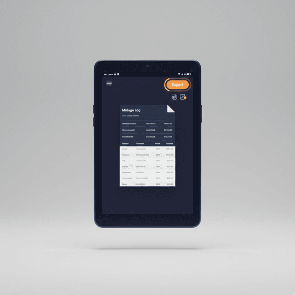 Reports & Export: Aroute app feature